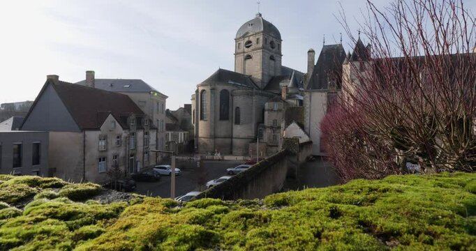 Basilique Notre-Dame de Alencon France 4K video.