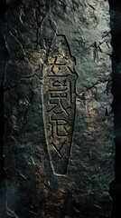 Ancient Stone Carving Depicts Coffin Symbol