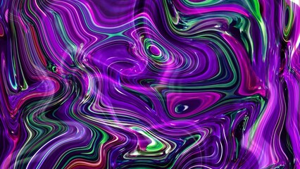 Abstract purple red green color marble liquid background