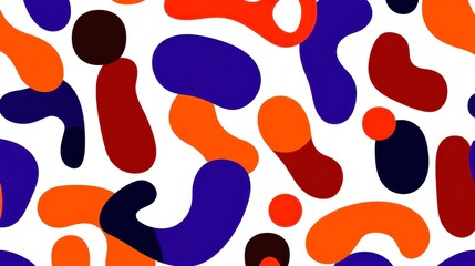 Colorful abstract pattern featuring organic shapes and vibrant colors that evoke creativity and energy
