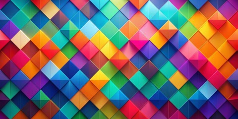 Animated Abstract Rhombus Background: Dynamic Geometric Design with Copy Space