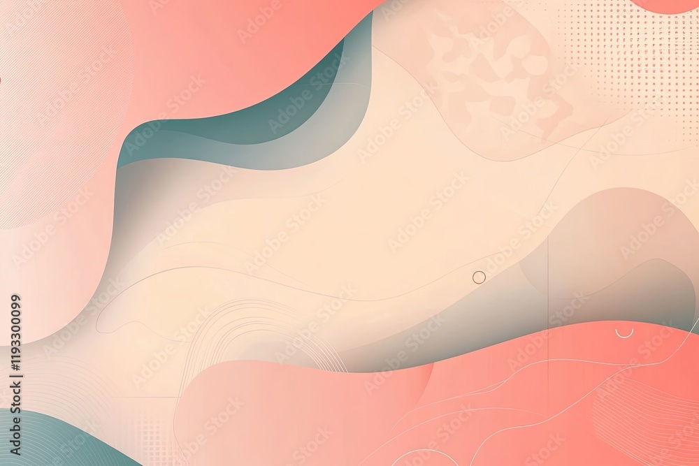 Aufkleber sleek abstract layout with translucent overlapping geometric shapes on gradient background leaving p