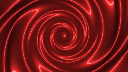 Abstract red color neon twirl background