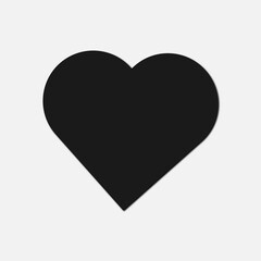 Black Love Icon In White Background. Black Love, Heart Symbol