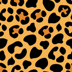 leopard skin pattern textures design vector icon on white background © Rayhan