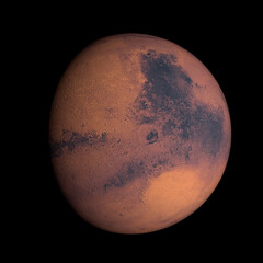 mars planet 3d render high detailed map © Mathias Weil