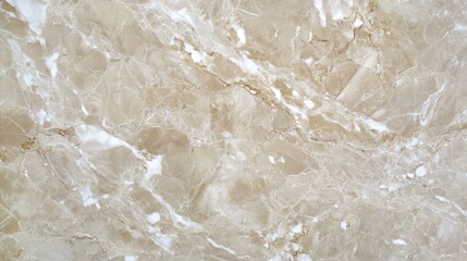 Elegant beige marble texture exuding luxury and sophistication with smooth surface and natural white cream veins
