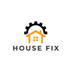 House Repairs logo design template vector illustration. House renovation symbol, icon.