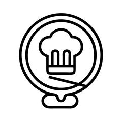 restaurant logo with chef s hat icon