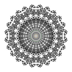 Mandala Pattern Black & white 