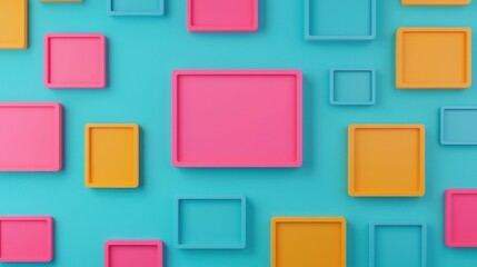 Engaging visual content colorful display ads in digital space