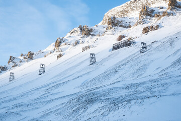 Strutture di impianto minerario a Longyearbyen, Svalbard