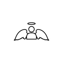 Angel icon Flat illustration sign