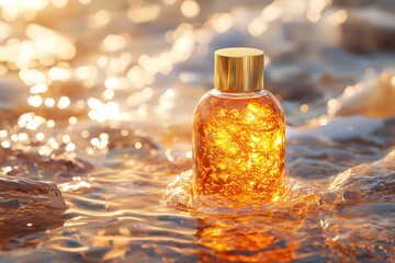 Transparent Radiant Hair Oil Bottle