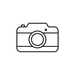 Camera icon Flat illustration sign