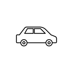 Car icon Flat illustration sign