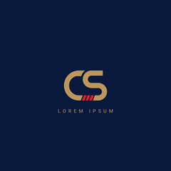 Obraz premium Initial letter CS, SC modern monogram and elegant logo design, premium logo on luxury background
