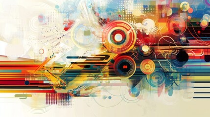 Obraz premium Hi-tech communication background, illustrating innovative tech concepts. 