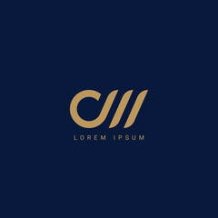Initial letter CW, WC modern monogram and elegant logo design, premium logo on luxury background
