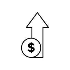 Expensive icon Flat illustration sign