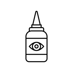 EYE DROP icon Flat illustration sign