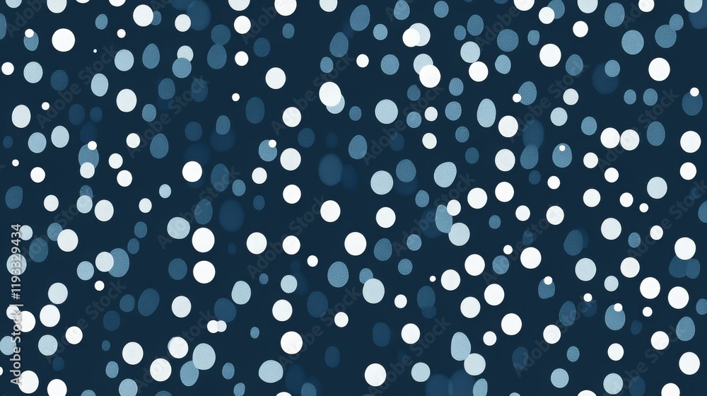 Poster repeated pattern of white dots in a clean design