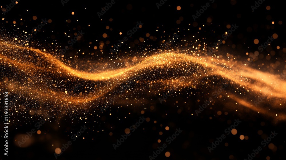Poster seamless wave of small particles adding a dynamic touch to creative projects.