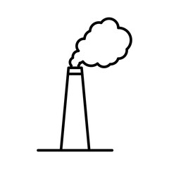 pollution icon Flat illustration sign