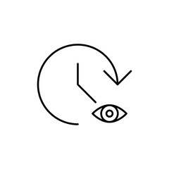 Predict, forecast icon Flat illustration sign