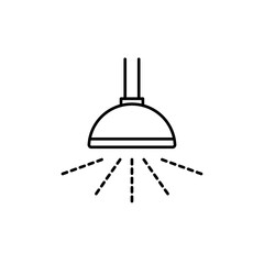 Shower head icon Flat illustration sign