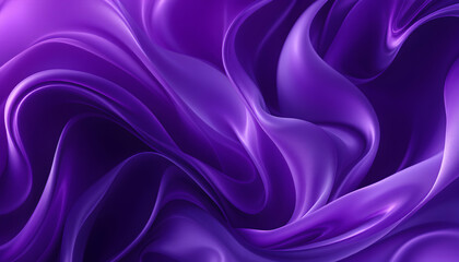 Obraz premium Abstract Purple Silk Swirls Digital Art Background