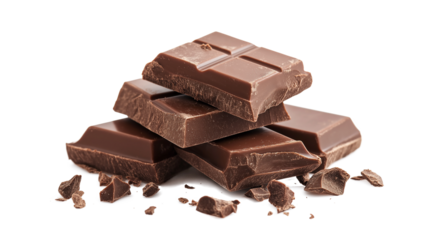  ingredient for making chocolate - cocoa isolated on a white background