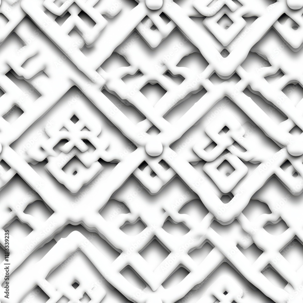 Aufkleber intricate white texture featuring symmetrical patterns and designs on a smooth surface, ideal for ba