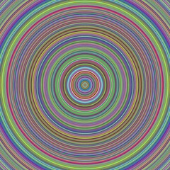 background with numerous colorful concentric circles creating a hypnotic effect