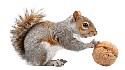 squirrel eating nut