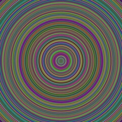 many colorful concentric circles on the abstract almost hypnotic background