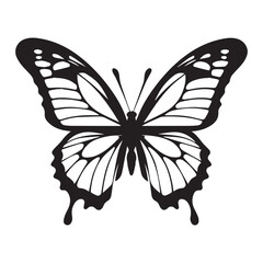 A sophisticated, stylized silhouette of a butterfly.