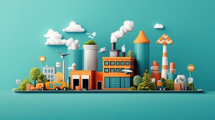 Infographic on innovative urban recycling for a green economy