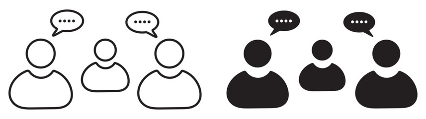 Business meeting icon set vector