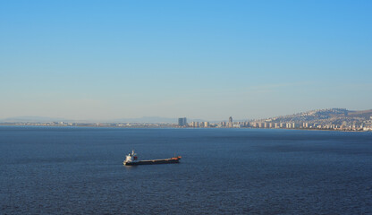 view of the city from the river