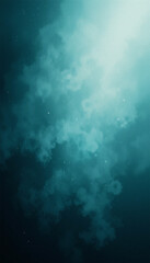 Fototapeta premium Teal Glow in Abstract Depth with Soft Texture