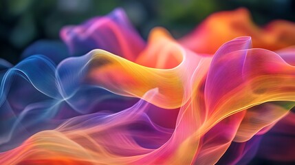 Obraz premium Abstract Colorful Waves Flowing Seamlessly