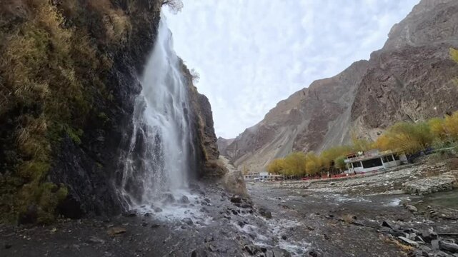 Manthoka waterfall skardu Pakistan. 