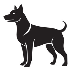 Dog silhouette vector illustration