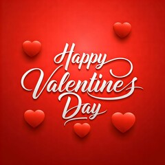 Happy Valentine's Day photo text illustration for girlfriend and boyfriend