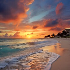 Sunset Beach Scene