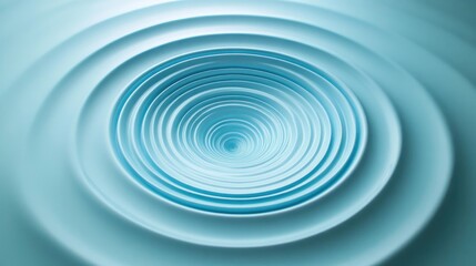 Abstract swirling blue concentric circles.