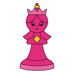A queen in chess moves any number of squares vertically, horizontally, or diagonally. On a chessboard, it is the most powerful piece, starting on d1 (white) or d8 (black).