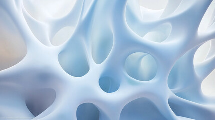 Colorful abstract 3d background in white and blue