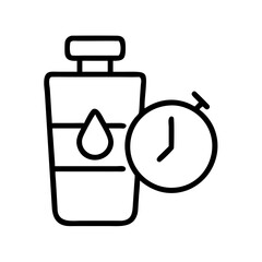 hydration reminder icon, hydration reminder line art - simple line art of hydration reminder, perfect for hydration reminder logos and icons and themed design